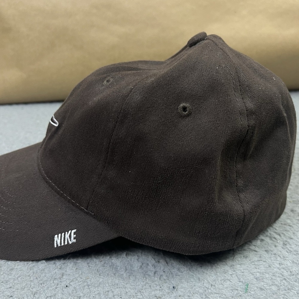 Vintage Nike Swoosh Logo Brown Men's Cap Hat Size OS Y2K Travis Scott Style - Picture 7 of 7